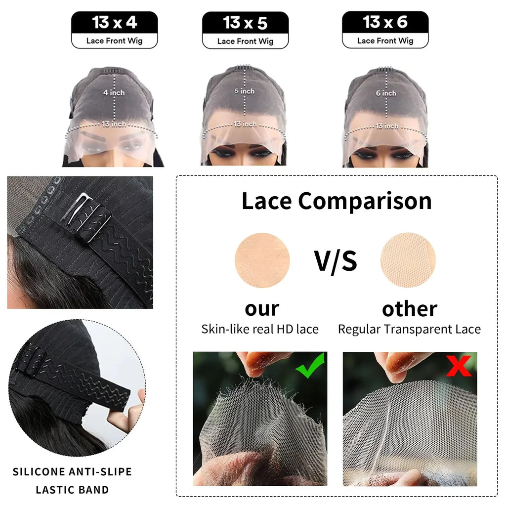 32 36 Inch Highlight Wig Human Hair Deep Wave 13X6 Hd Lace Frontal Wig 13X5 4/27 Ombre Brown Blonde Lace Front Wigs For Women